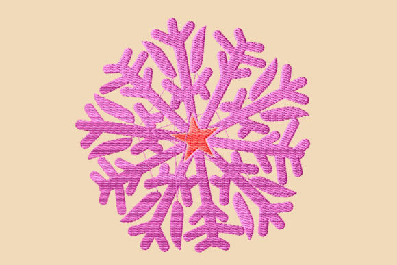 Bold Ice Flakes Pink Embroidery Review
