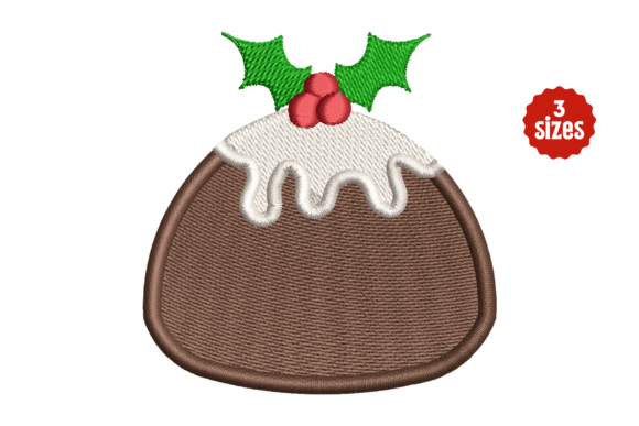 Christmas Pudding Traditional Cake Embroidery Review