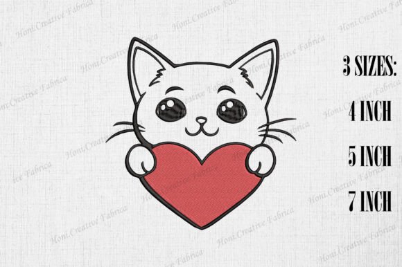 Cute Manx Cat Valentine’s Day Embroidery Review