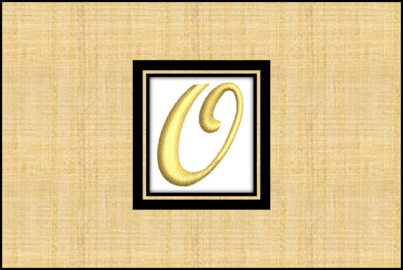 Gold Letter O for Seasonal Embroidery Designs