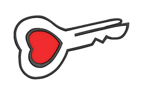 Heart Key Embroidery Design Review for Boutique Sweatshirts