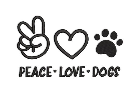 Peace Love Dogs Embroidery Review