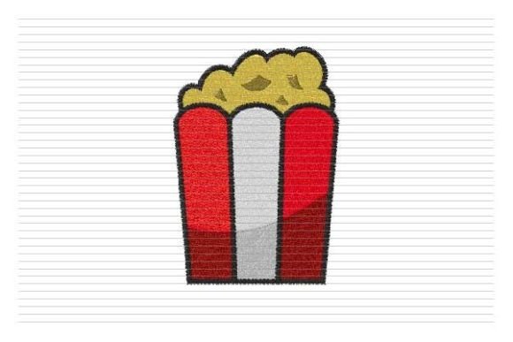 Popcorn Cinema Food Embroidery Review