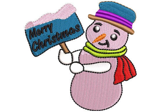 Snowman Play Card Embroidery Design Review