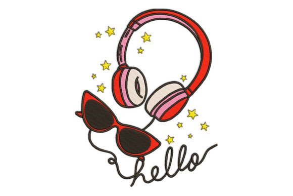 Sunglasses and Headphones Embroidery Design Review