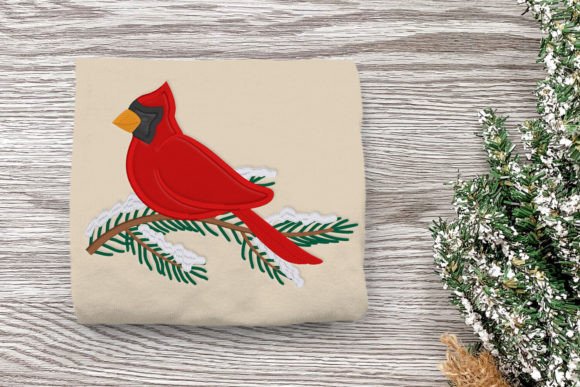 Winter Cardinal on Branch Applique Review